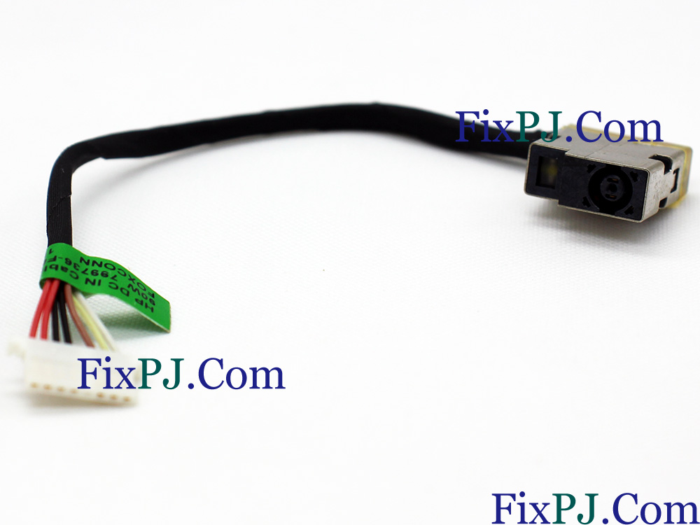 (image for) HP 799736-F57 799736-S57 799736-T57 799736-Y57 CBL00672-0100 Power Jack DC IN Cable Charging Port DC-IN Connector