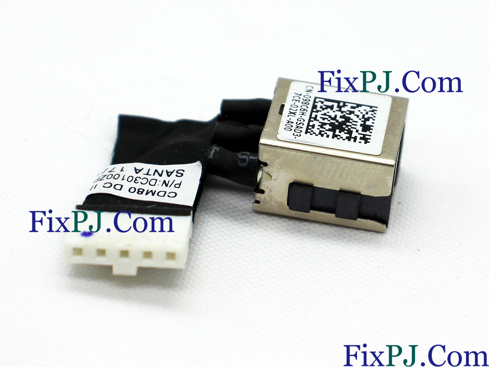 (image for) 98C6H 098C6H Dell Power Jack DC IN Cable Charging Port Connector CDM80 DC30100YX00 DC30100ZB00