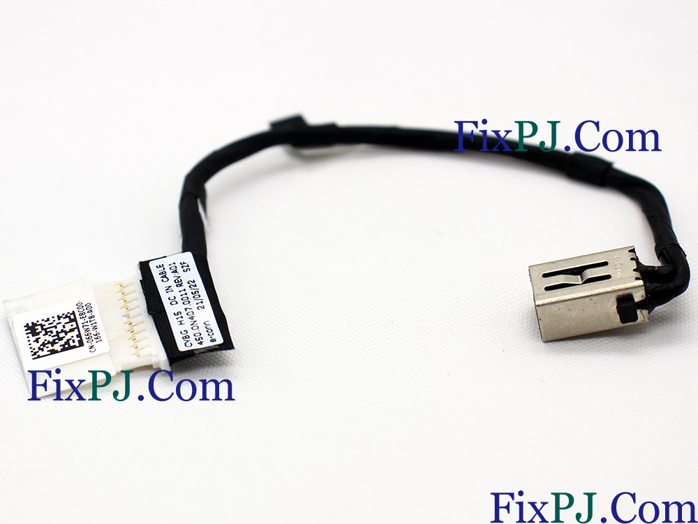 (image for) Dell Inspiron Vostro 15 7510 P106F002 Power Jack DC IN Cable DC-IN Charging Port Connector 066W71 450.0N407.0001 450.0N407.0011